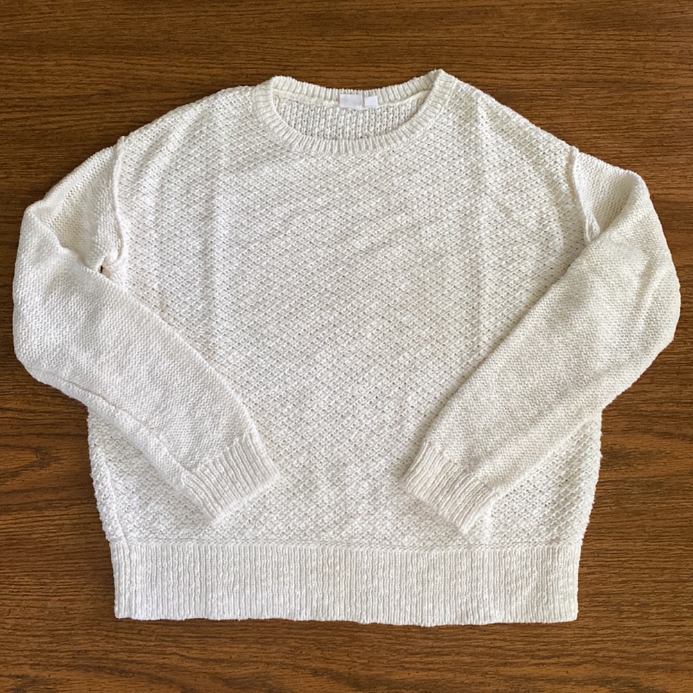 Gap Textured Mix-Knit Crewneck Sweater - Sz S